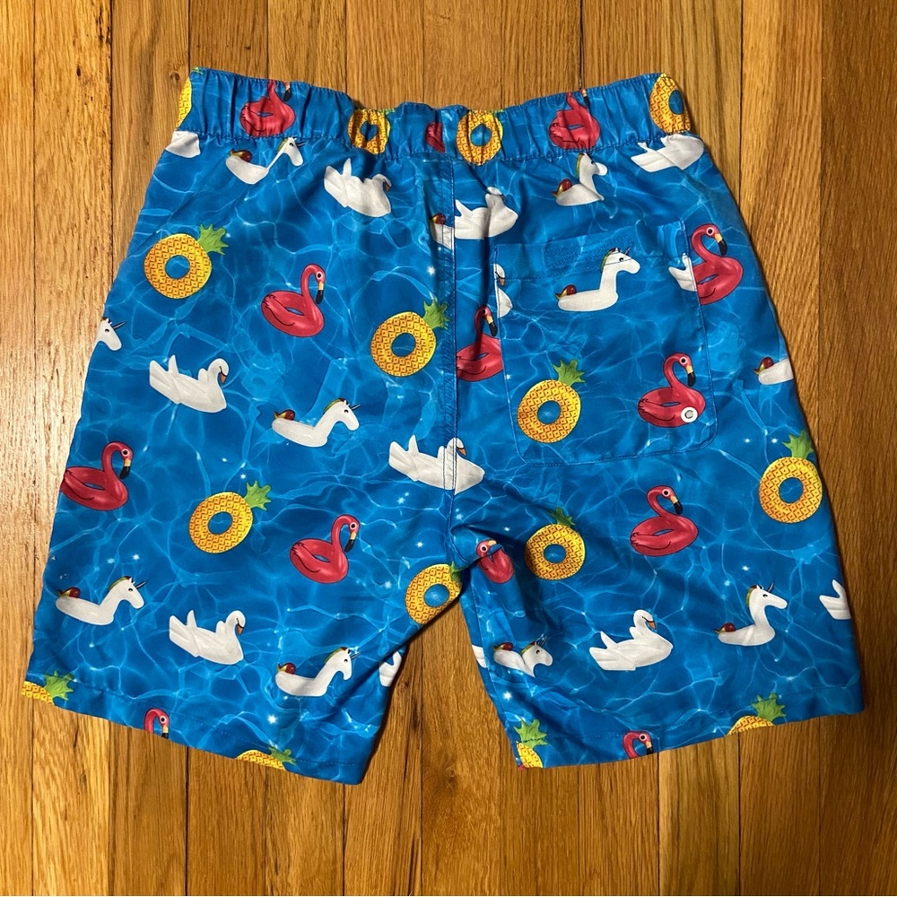 Blue Pool Floaty Swim Trunks - Picture 2 of 3